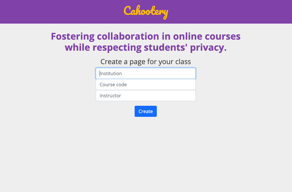 Cahootery screenshot