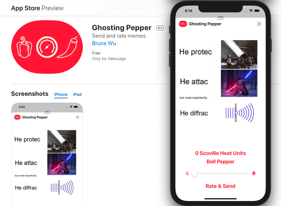 Ghosting Pepper screenshot